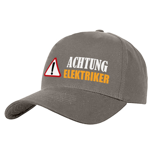 Achtung Elektriker - Cap Grau - Fulima
