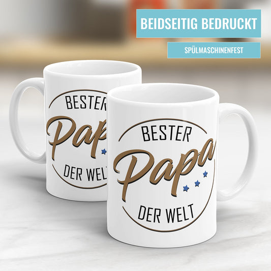 Bester Papa der Welt Sterne - Bester Papa Tasse - Fulima