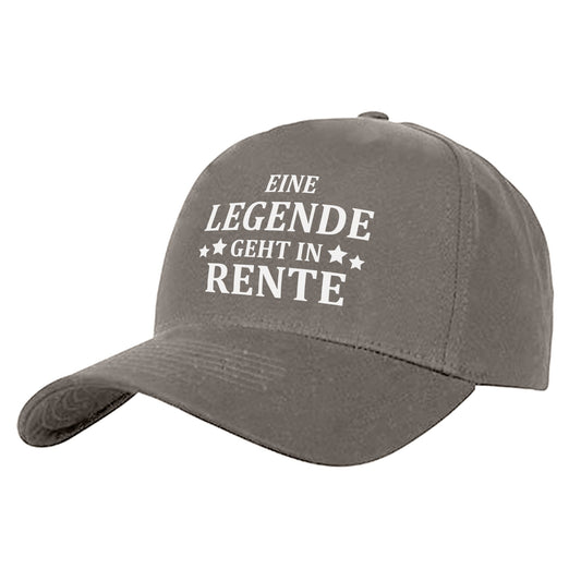 Eine Legende geht in Rente - Geschenk - Cap Grau - Fulima