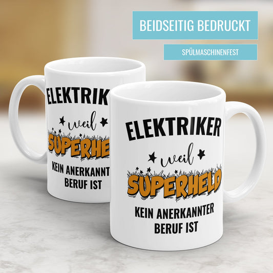 Elektriker Tasse Elektriker weil Superheld kein Anerkannter Beruf ist - Fulima