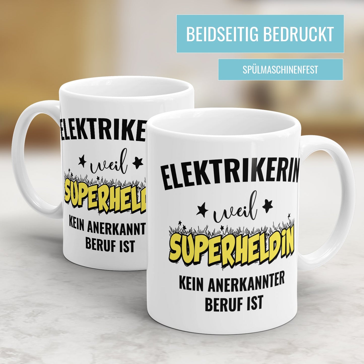 Elektrikerin weil Superheldin kein anerkannter Beruf ist Elektrikerin Tasse - Fulima