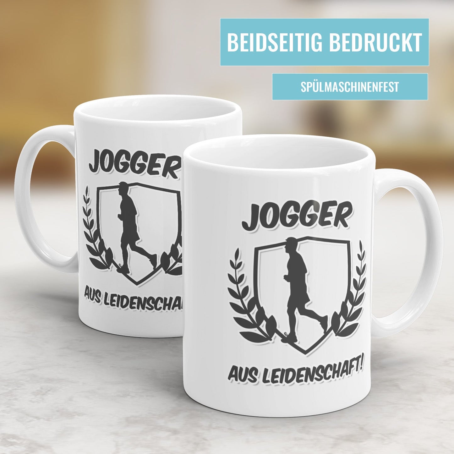 Jogger aus Leidenschaft Tasse Geschenkidee für Jogger - Fulima