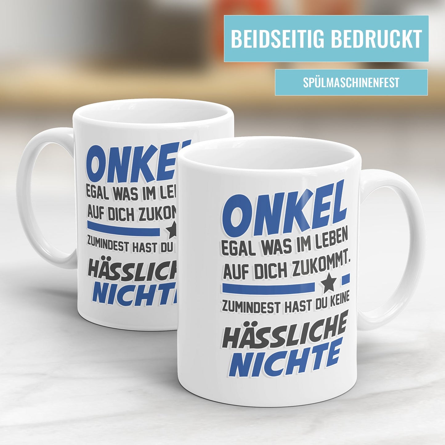 Onkel egal was auf dich zukommt keine hässliche Nichte - Onkel Tasse - Fulima