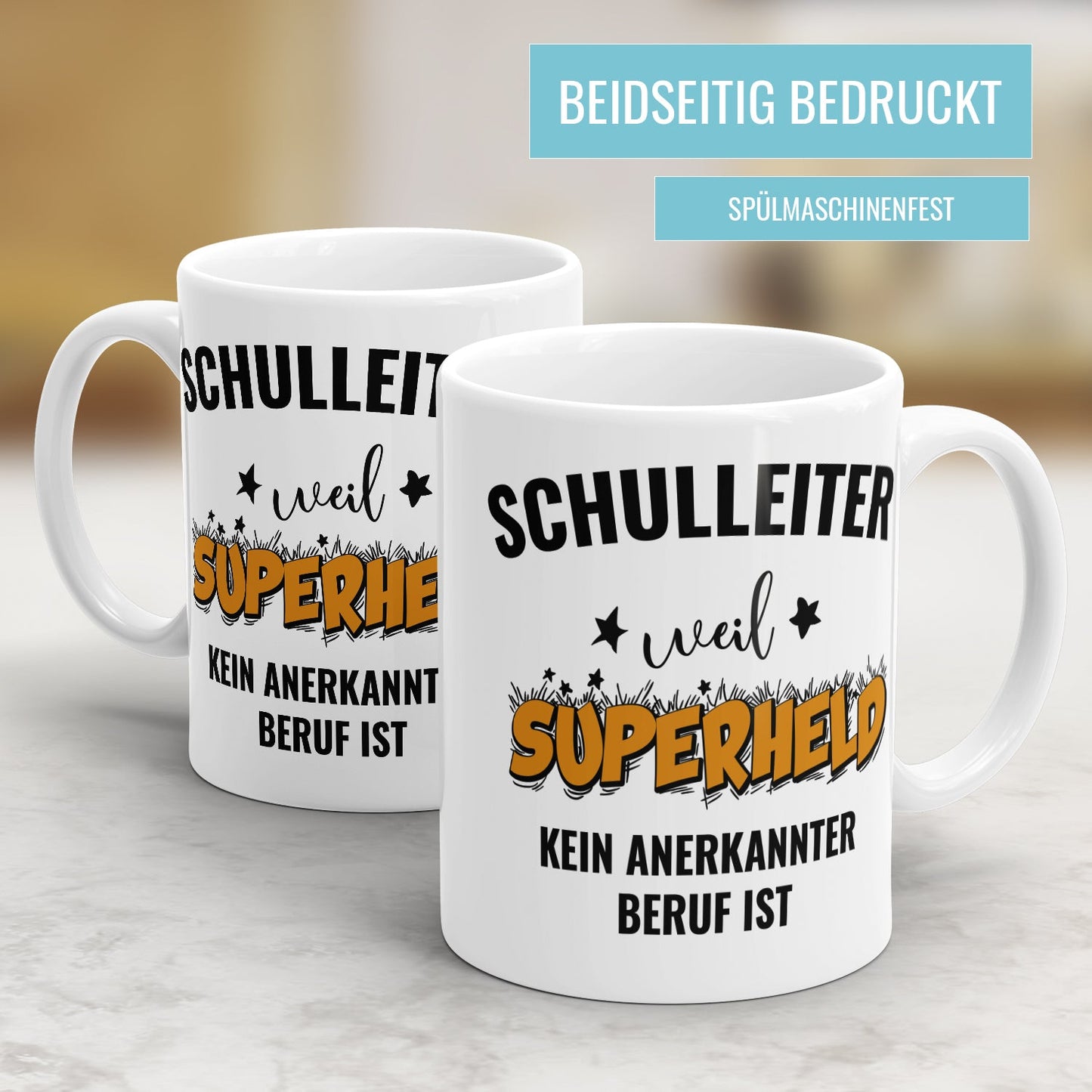 Schulleiter weil Superheld kein anerkannter Beruf ist Schulleiter Tasse - Fulima