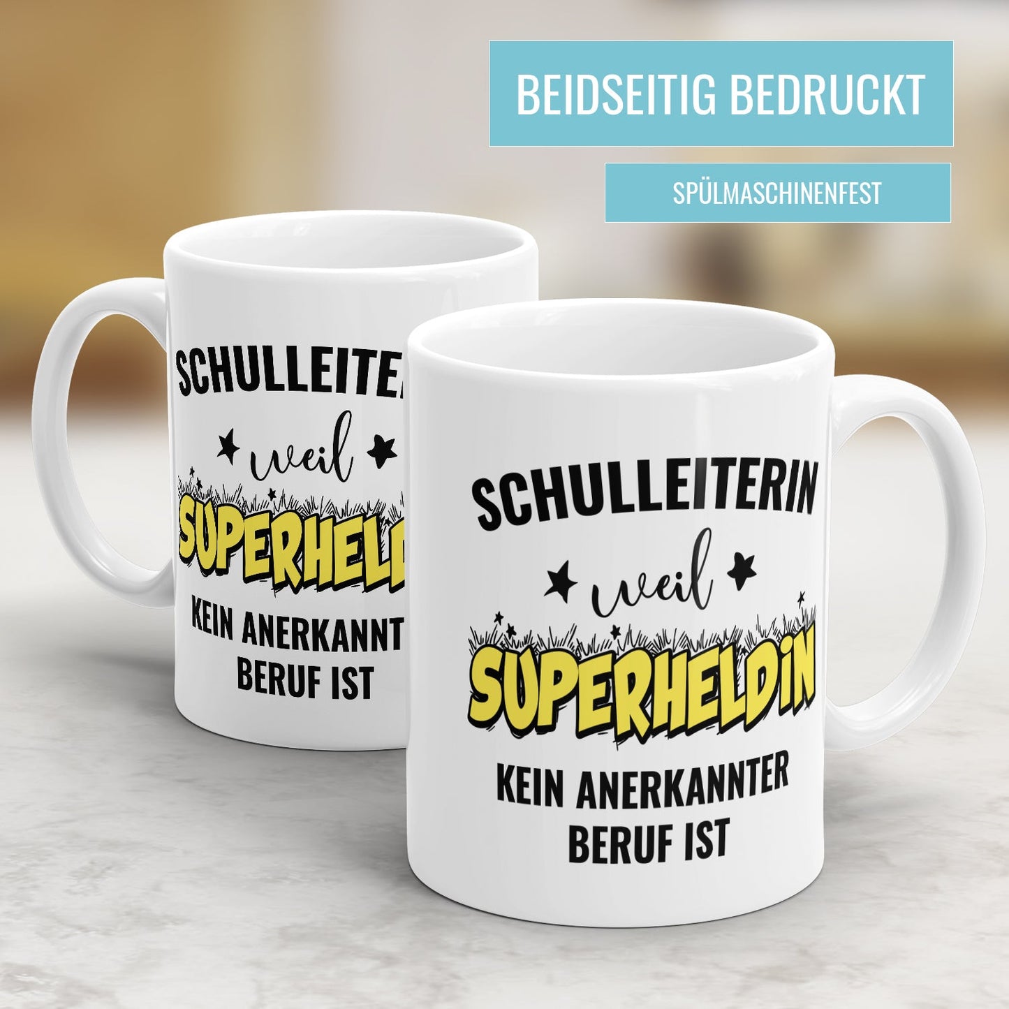 Schuleiterin weil Superheldin kein anerkannter Beruf ist Schuleiterin Tasse - Fulima
