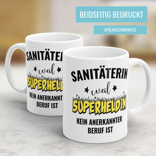 Sanitäterin weil Superheldin kein anerkannter Beruf ist Sanitäterin Tasse - Fulima