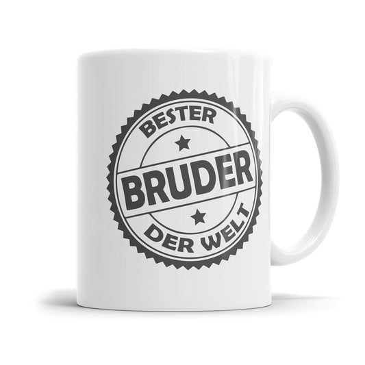 Bruder Tasse im Stempel Look als Geschenkidee