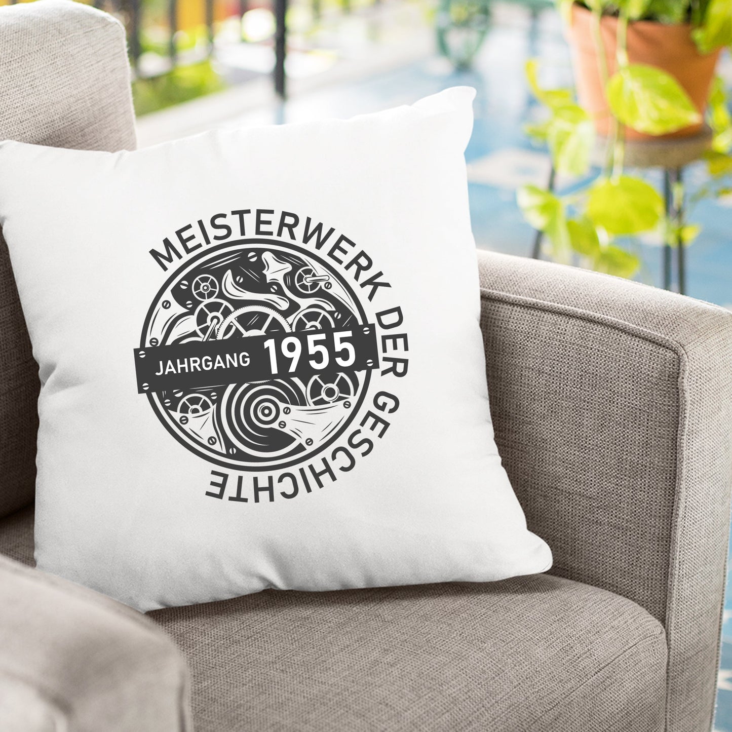Jahrgang 1955 Meisterwerk der Geschichte - Geburtstag Kissen - Fulima