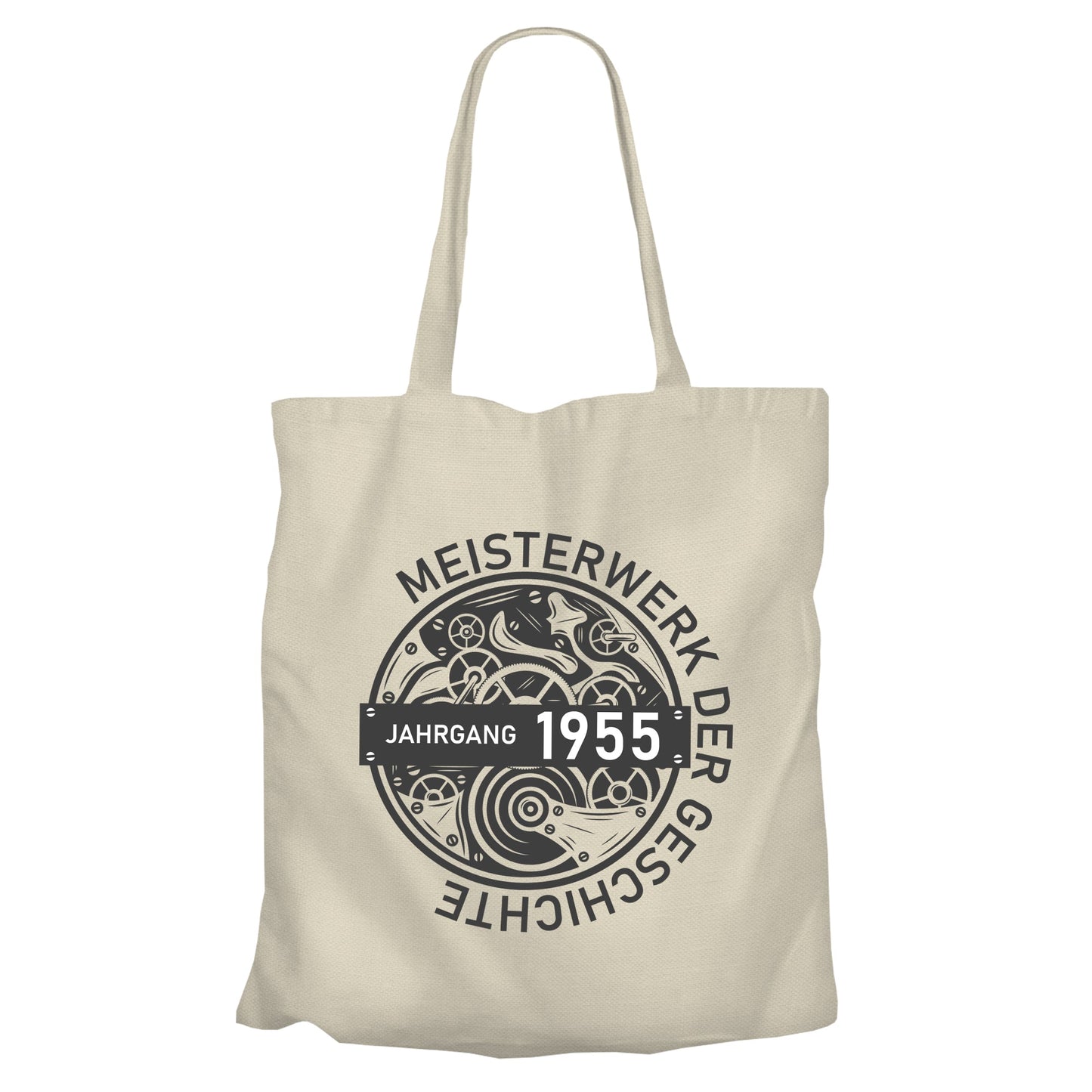 Jahrgang 1955 Meisterwerk der Geschichte - Geburtstag - Einkaufstasche Beige - FULiMA®