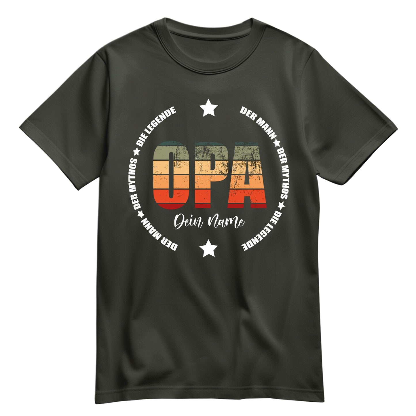 Opa Shirt - Der Mann Der Mythos Die Legende - mit Namen Khaki - FULiMA®