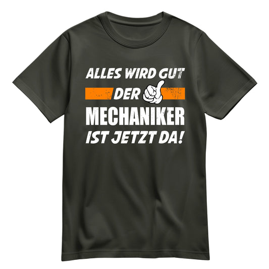 Alles wird gut der Mechaniker ist jetzt da - Shirt Khaki - FULiMA®