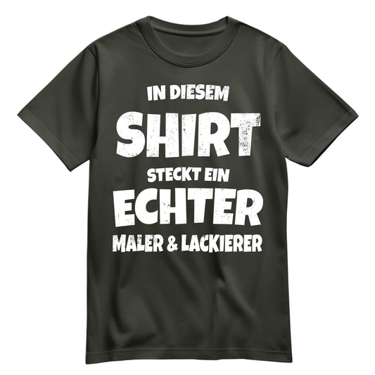 In diesem Shirt steckt ein echter Maler und Lackierer - Shirt Khaki - FULiMA®