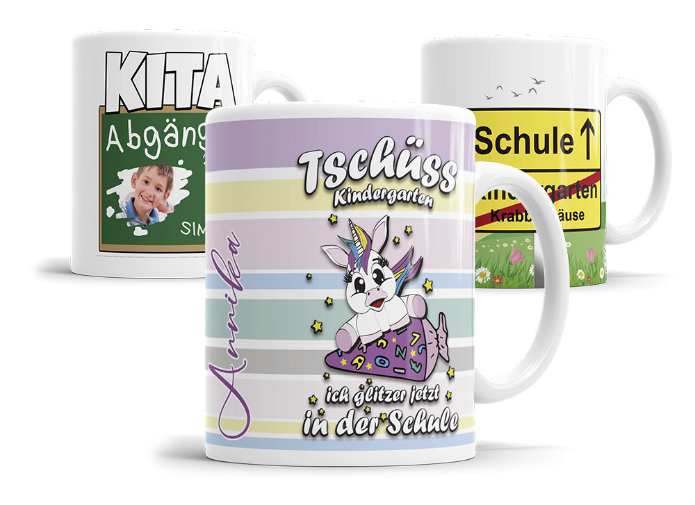 Tassen für Kita-Abgänger und Einschulung eingetroffen!