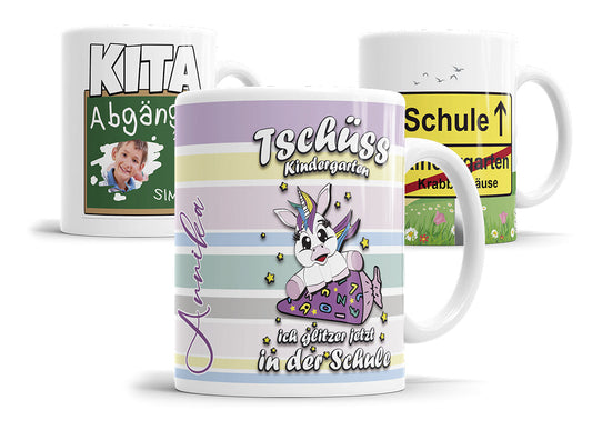 Tassen für Kita-Abgänger und Einschulung eingetroffen!