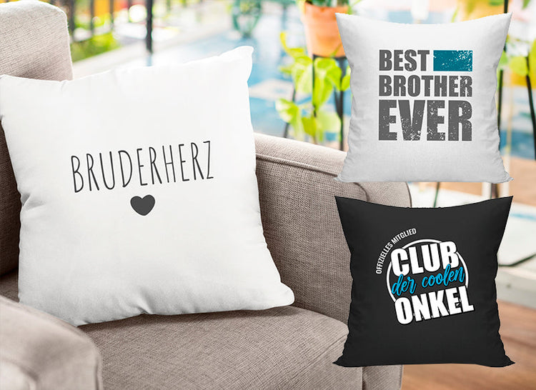 Kissen für den Bruder Geschenkidee