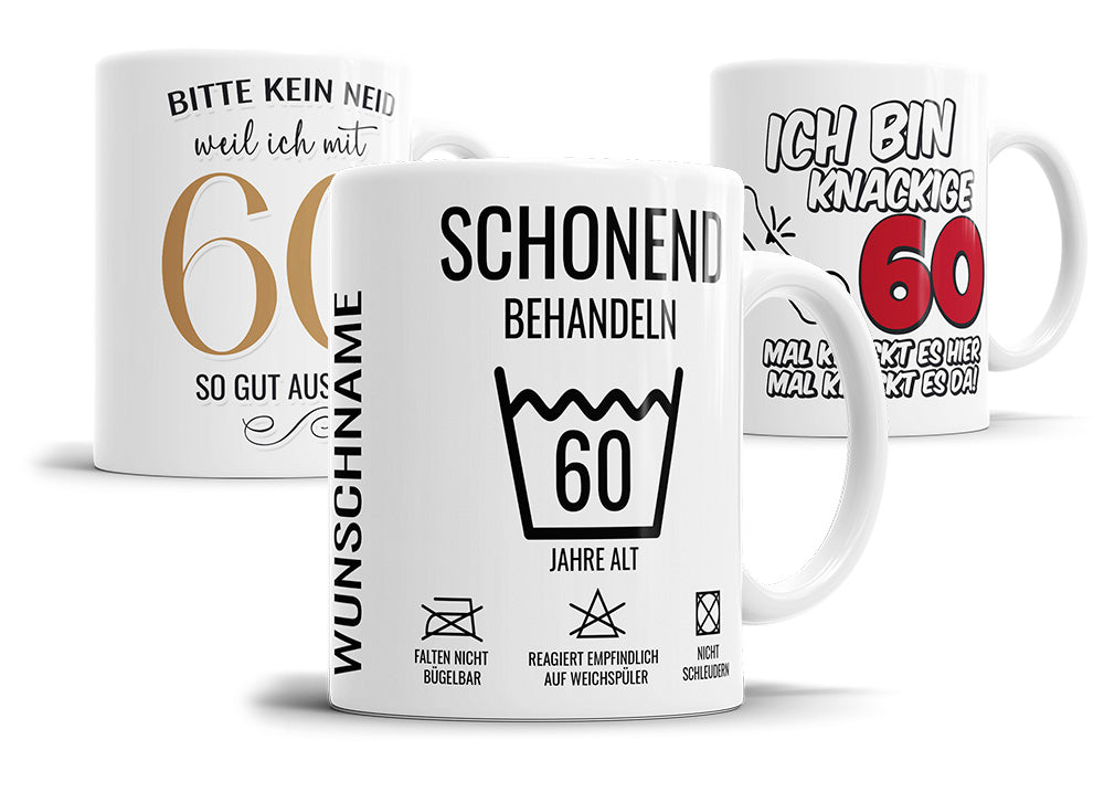 60. Geburtstag Tassen