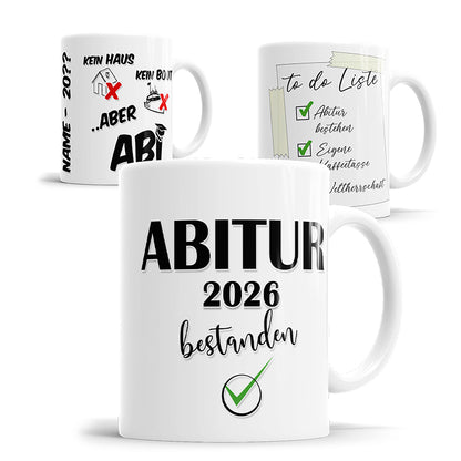 Abitur Tassen - Geschenk zur bestanden Prüfung