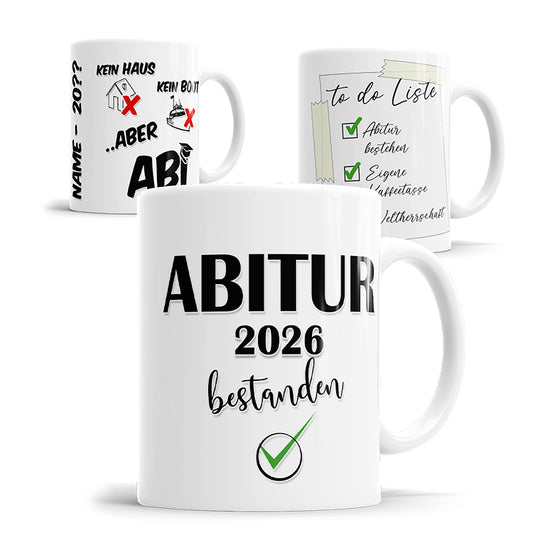 Abitur Tassen - Geschenk zur bestanden Prüfung