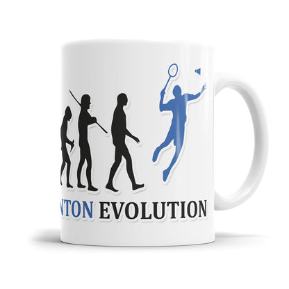 Badminton Evolution Tasse - Geschenkidee für Badmintonspieler Fulima