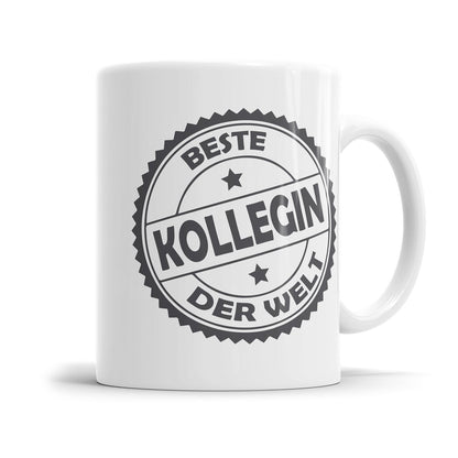 Beste Kollegin der Welt Stempel Design - Beste Kollegin Tasse - Fulima