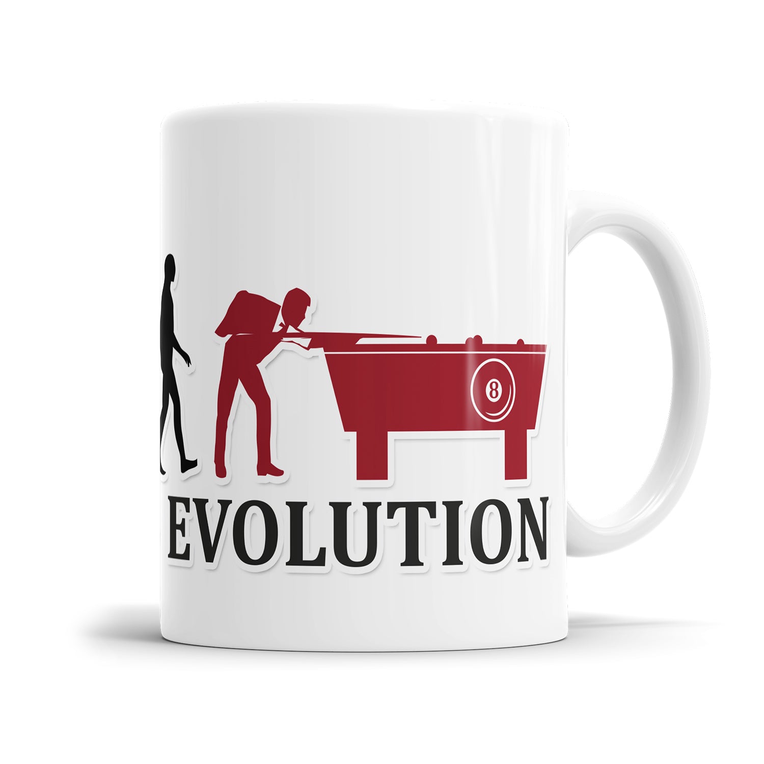 Billard Evolution Tasse - Geschenkidee für Billardspieler Fulima