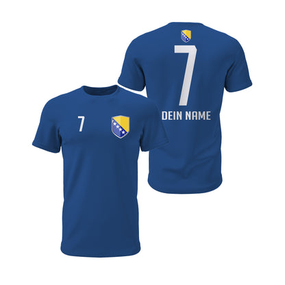 Bosnien-Herzegowina Shirt mit Wappen und individueller Nummer & Name