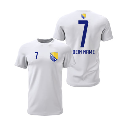 Bosnien-Herzegowina Shirt mit Wappen und individueller Nummer & Name