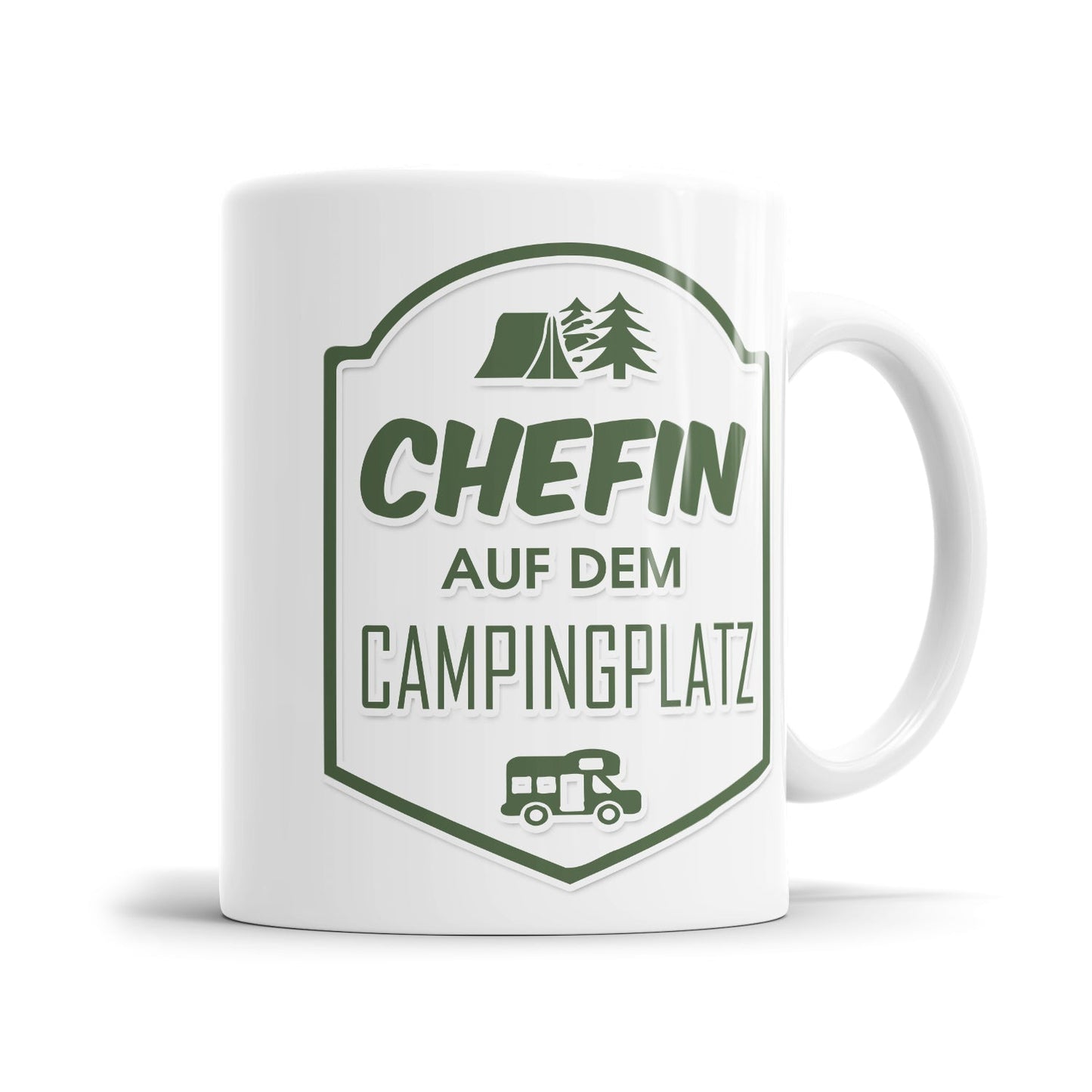 Chefin auf dem Campingplatz - Camping Tasse - Fulima