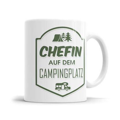 Chefin auf dem Campingplatz - Camping Tasse - Fulima