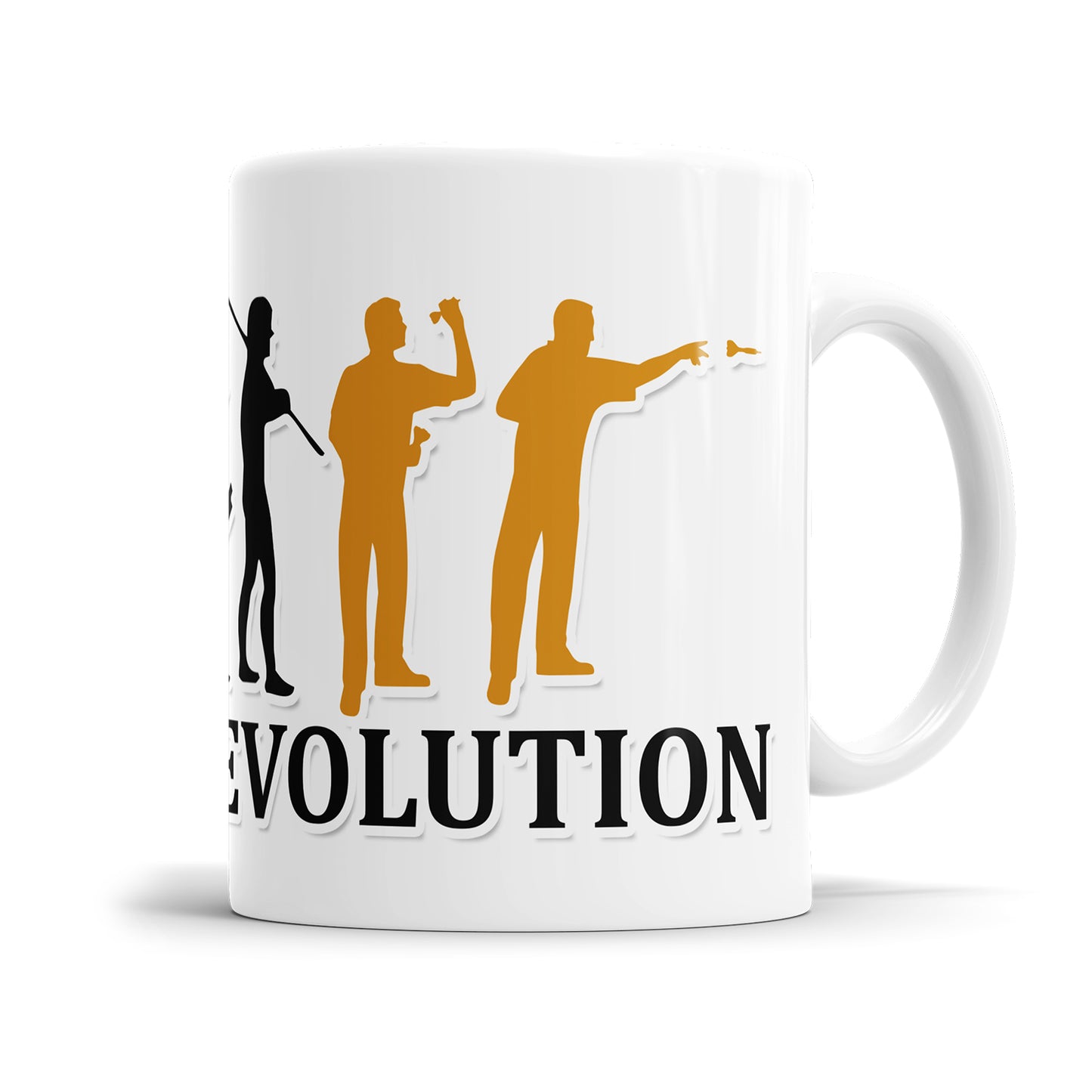 Dart Evolution Tasse - Geschenkidee für Dartspieler Fulima