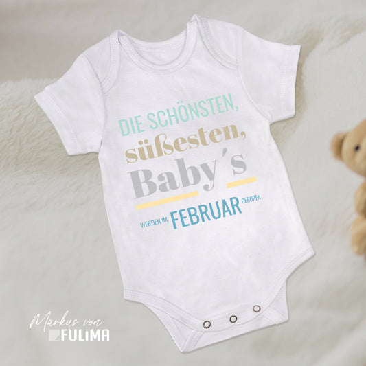 Babybody - Die schönsten, süssesten Babys werden im WUNSCHMONAT geboren Februar - FULiMA®