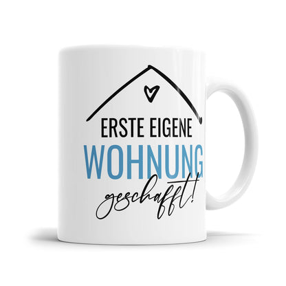 Erste eigene Wohnung geschafft - Einzug Geschenk Tasse - Fulima