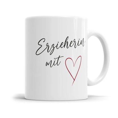 Erzieherin mit Herz - Erzieherin Tasse - Fulima
