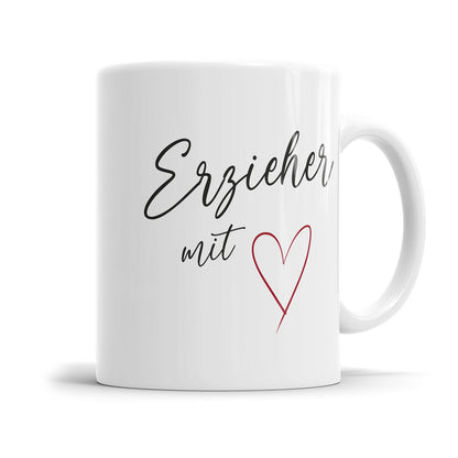 Erzieher mit Herz - Erzieher Tasse - Fulima