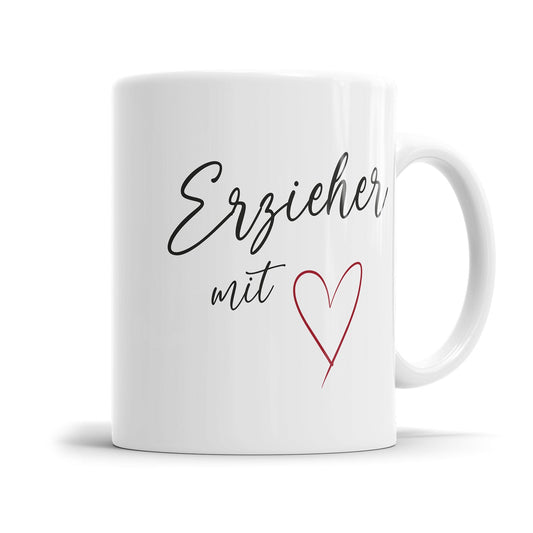 Erzieher mit Herz - Erzieher Tasse - Fulima