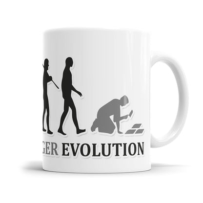Fliesenleger Evolution Tasse - Geschenkidee für Fliesenleger - Fulima