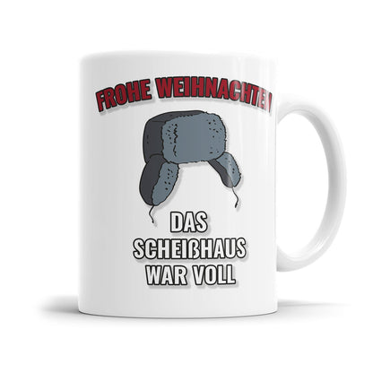 Frohe Weihnachten das Scheißhaus war voll Weihnachtstasse - Fulima
