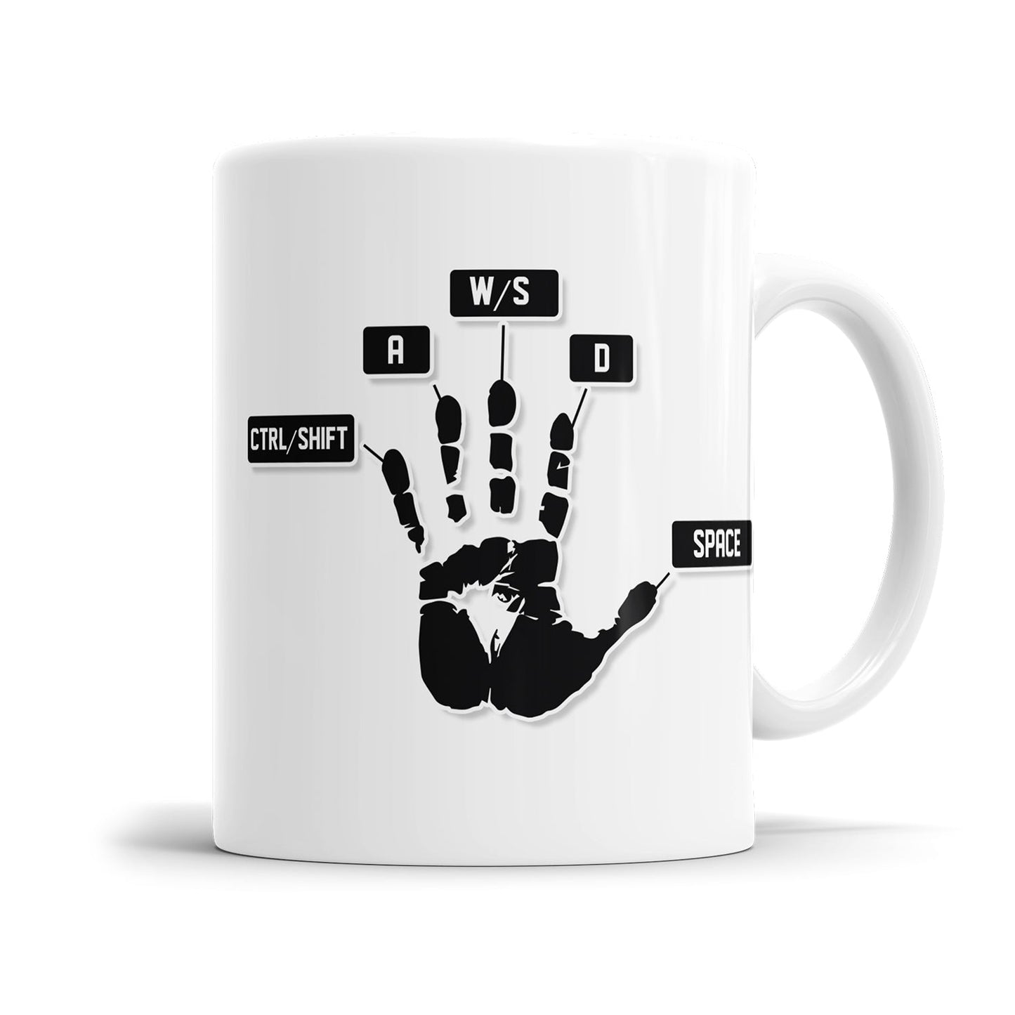 Gamer Tasse - Gamer Handabdruck - Fulima