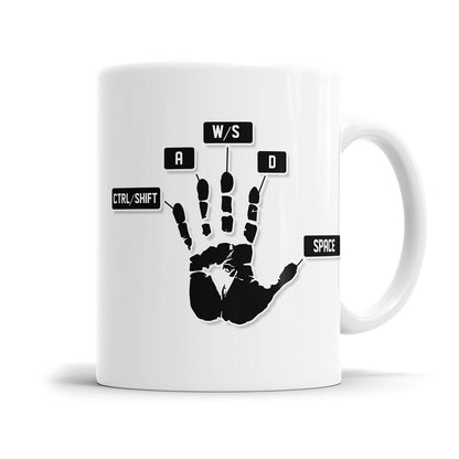 Gamer Tasse - Gamer Handabdruck - Fulima