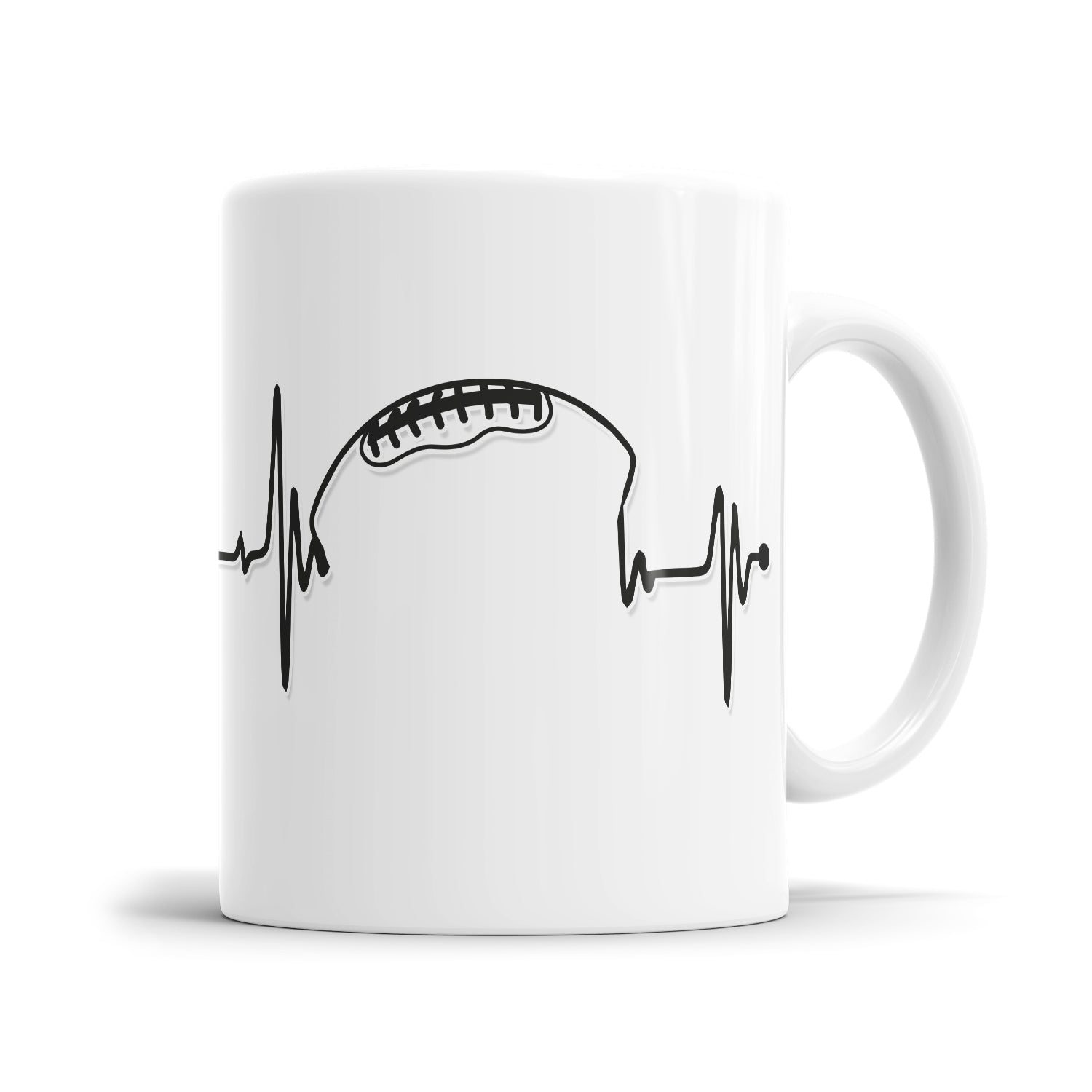 Football Herzschlag Tasse - Mein Herzschlag Football Geschenkidee für Footballer Fulima