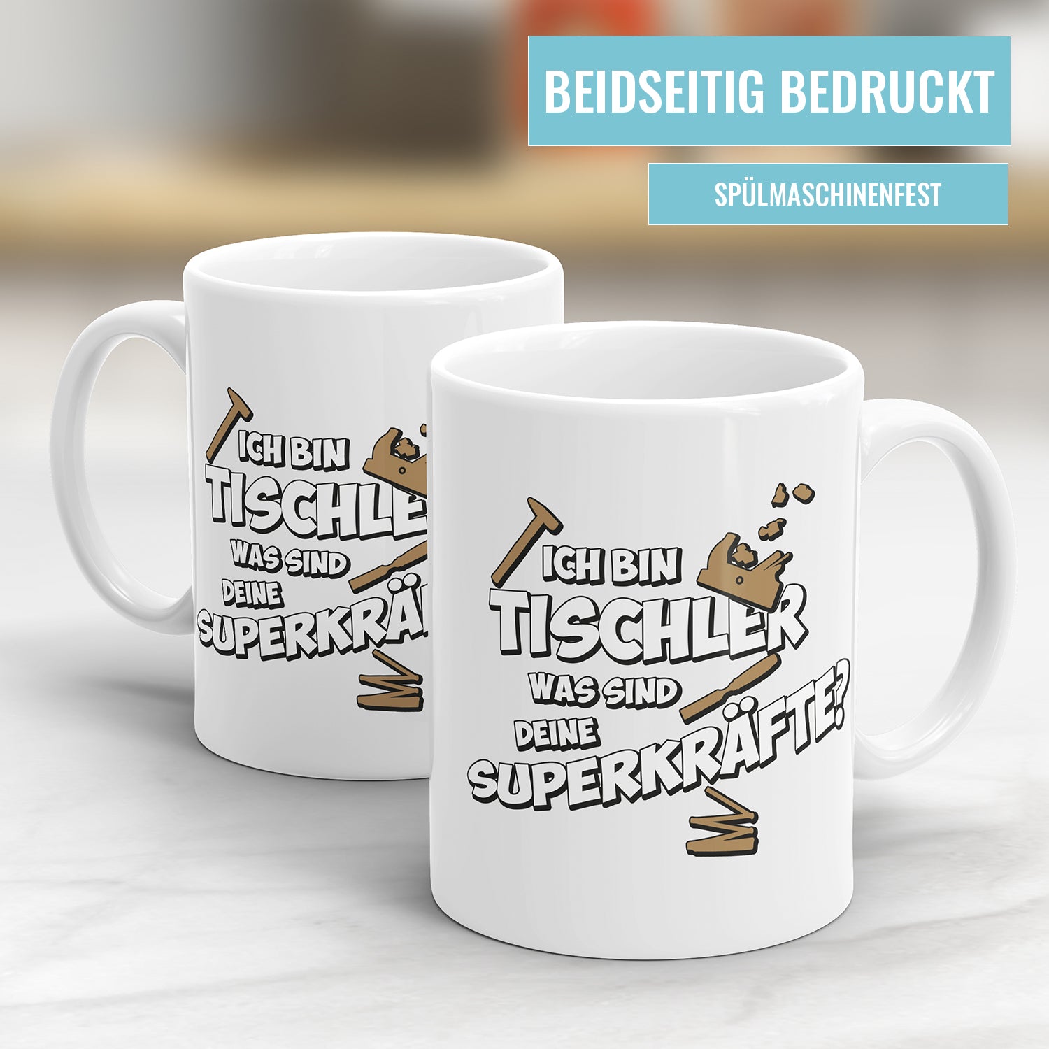 Tischler Schreiner Tasse - Ich bin Tischler was sind deine Superkräfte? Fulima