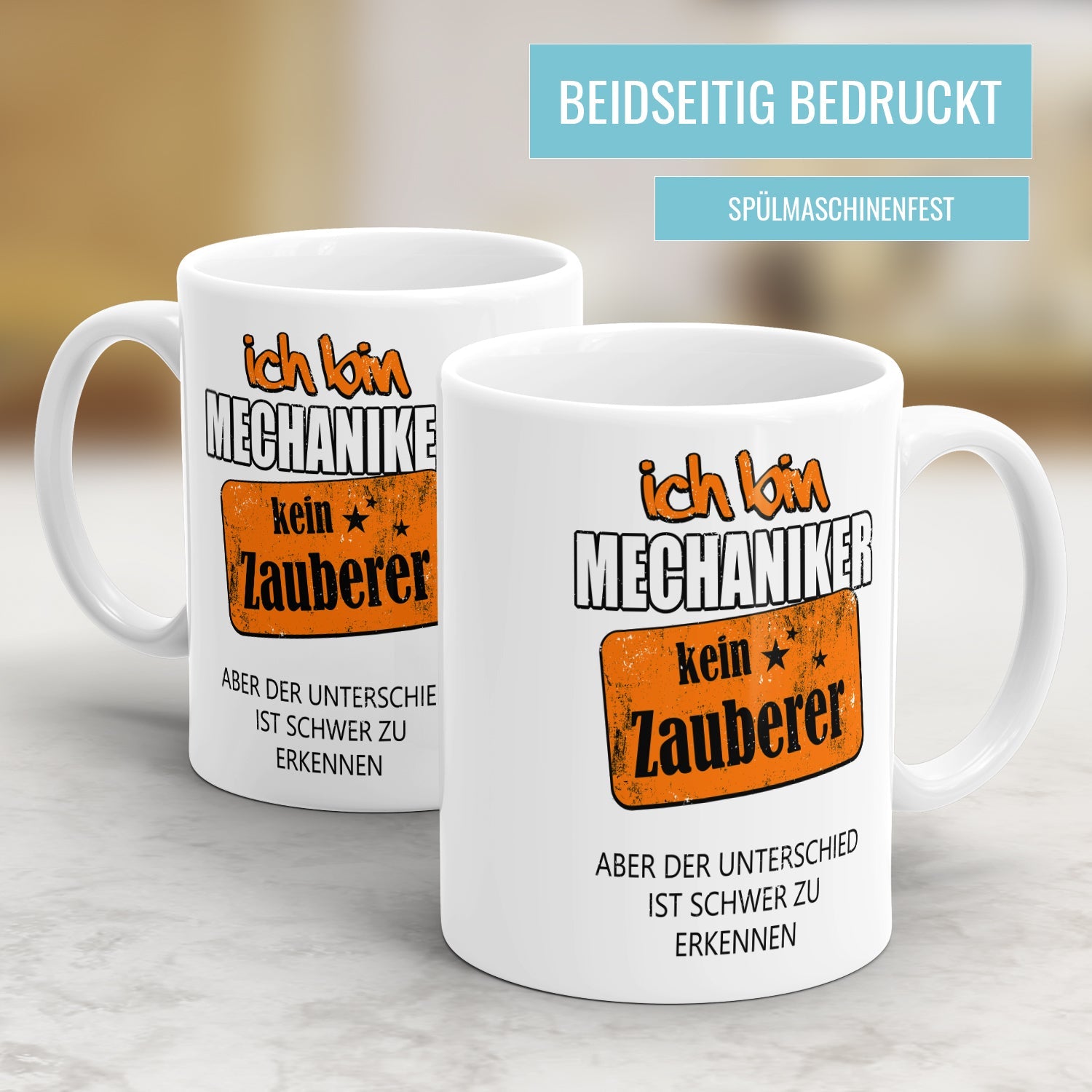 Ich bin Mechaniker kein Zauberer - Tasse - Fulima