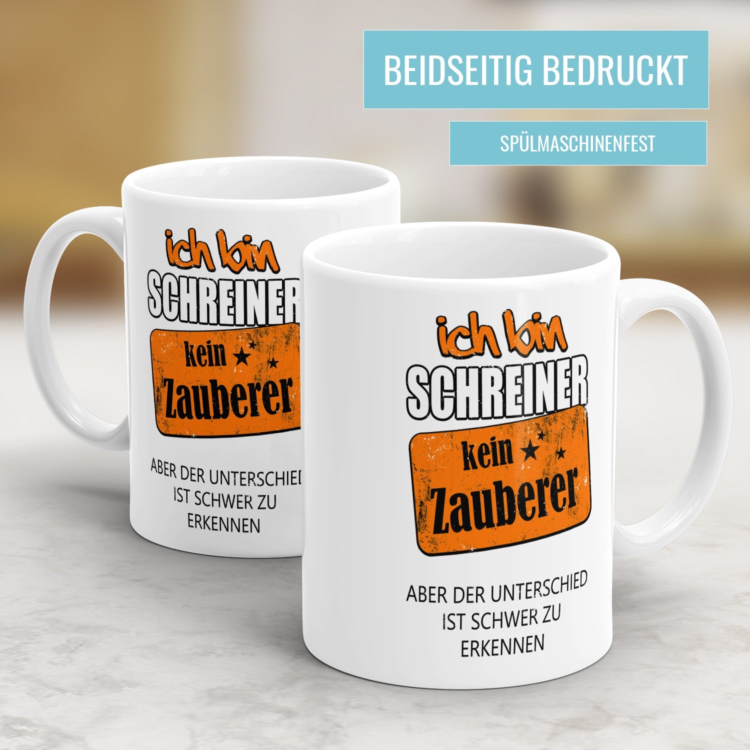 Ich bin Schreiner kein Zauberer - Tasse - Fulima