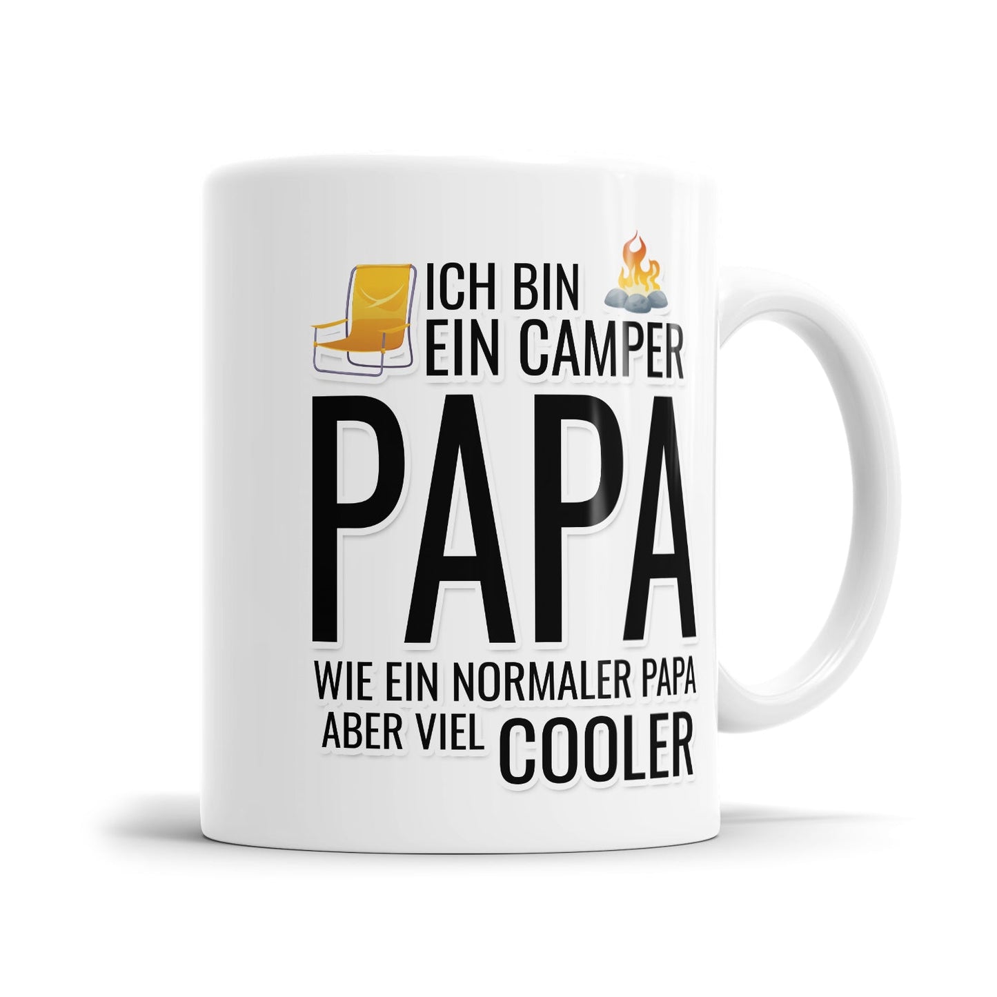 Ich bin ein Camper Papa wie ein normaler Papa aber viel cooler - Camping Tasse - Fulima