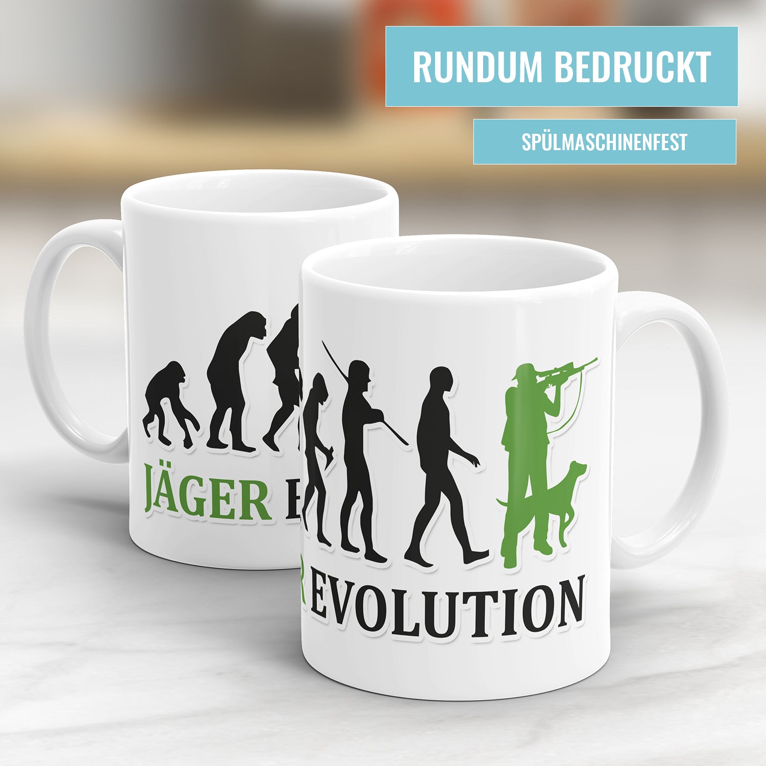 Jäger Evolution Tasse - Geschenkidee für Jäger Fulima