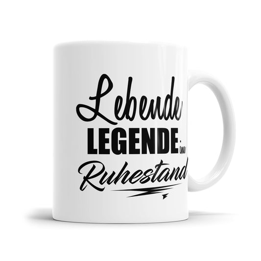 Lebende Legende im Ruhestand - Geschenk Rente Tasse