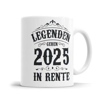 Rentner Tasse mit lustigen Sprüchen - verschiedene Motive - Geschenk zum Ruhestand
