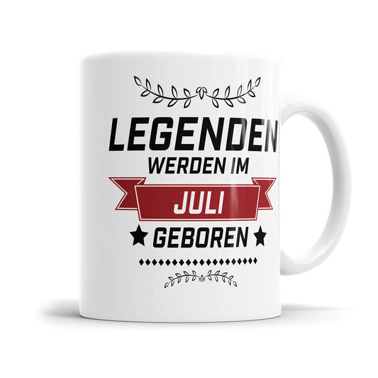 Legenden werden im Juli geboren Geburtstag Tasse Fulima