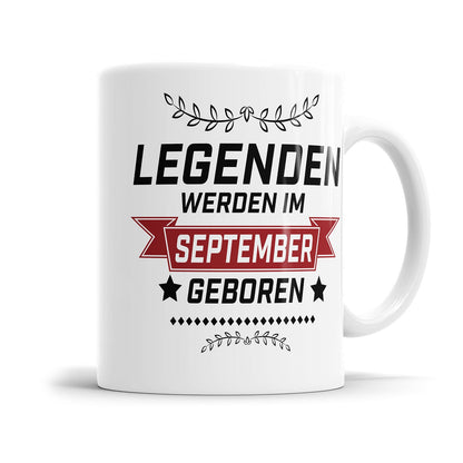 Legenden werden im September geboren Geburtstag Tasse - Fulima