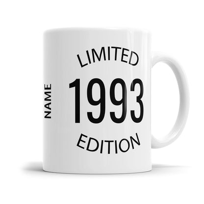 Limited Edition 1993 personalisiert mit Name Geburtstag Geschenk Tasse - Fulima